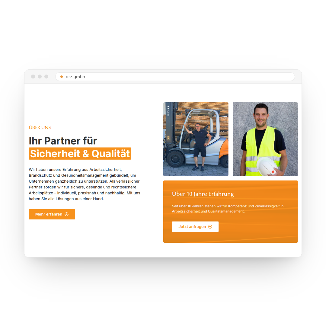 ARZ GmbH – Startseite Über uns