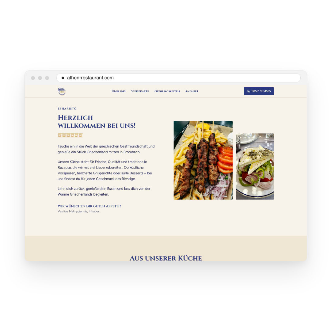 Restaurant Athen – Über uns