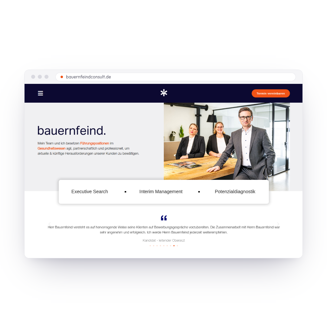 Bauernfeind – Startseite Hero