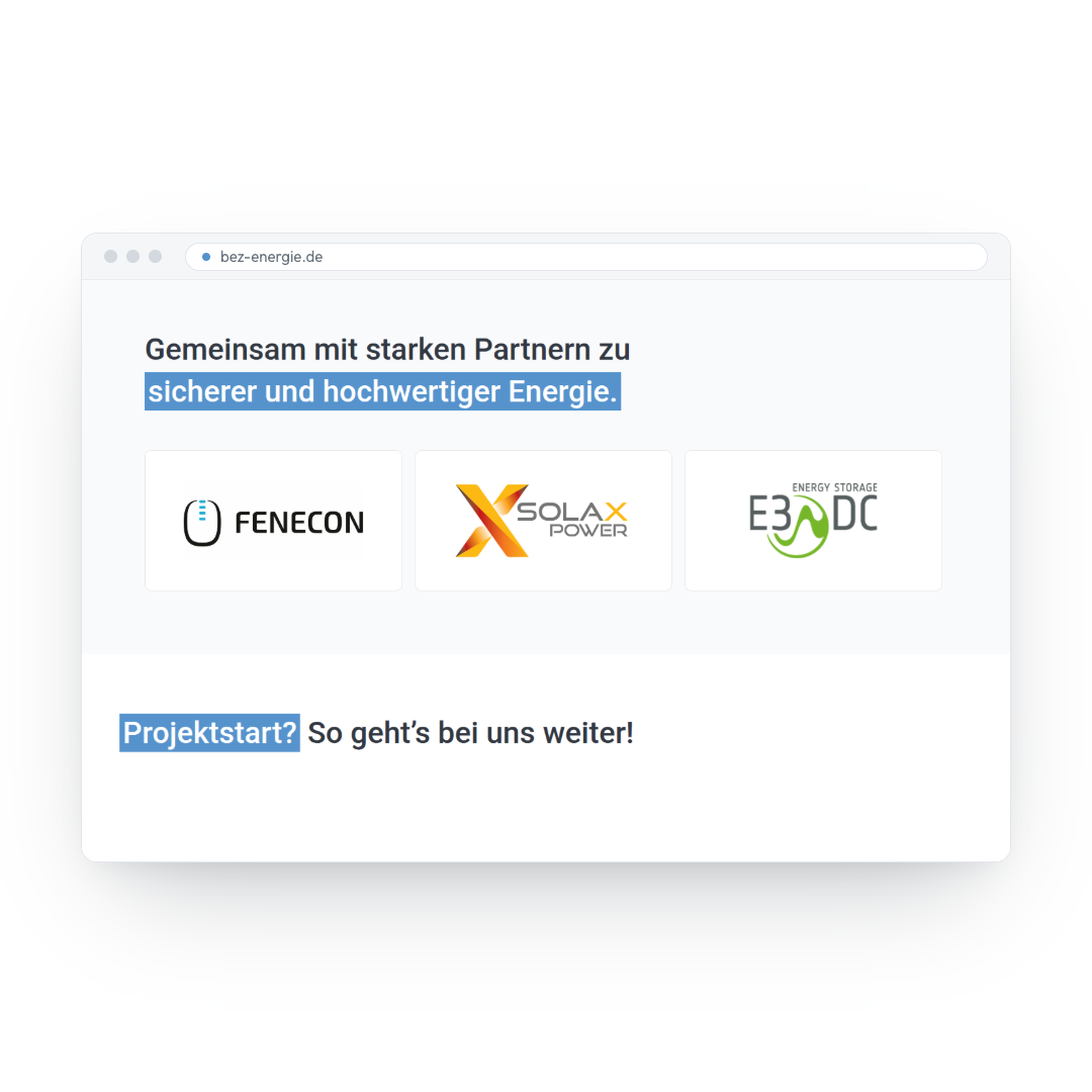 Bayerisches Energiezentrum – Website Partner