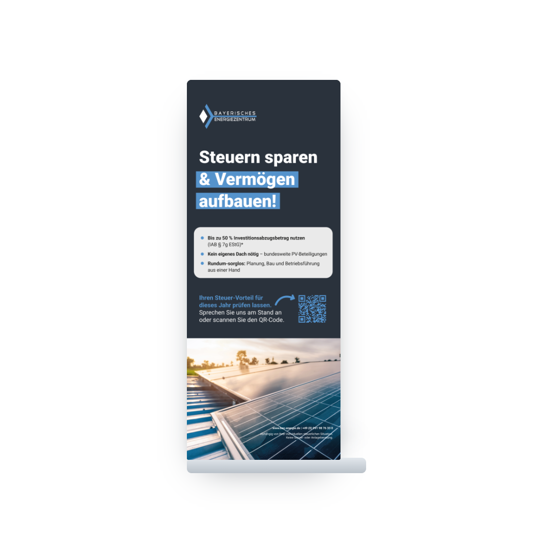 Bayerisches Energiezentrum – Roll-up Steuern sparen