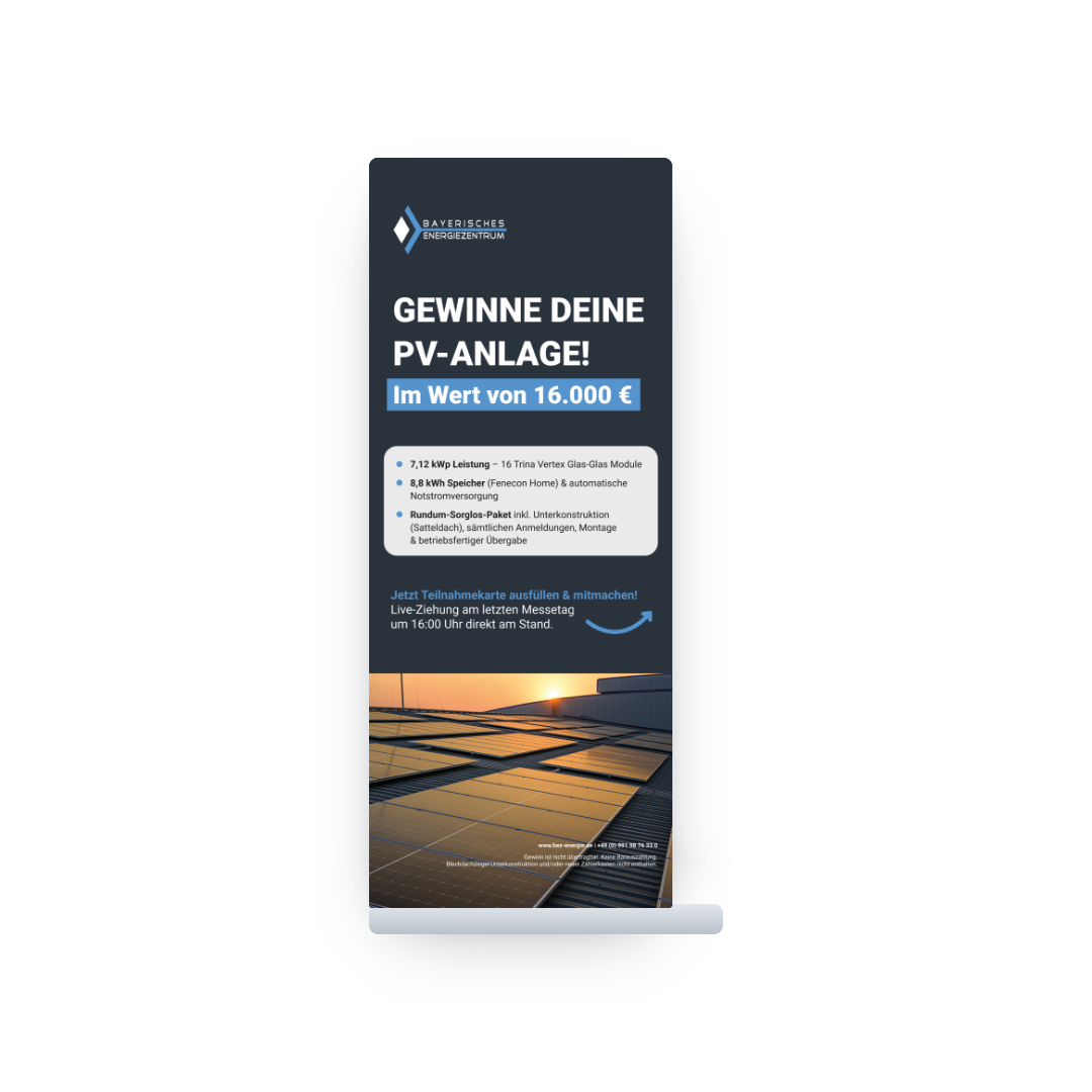Bayerisches Energiezentrum – Roll-up Gewinnspiel
