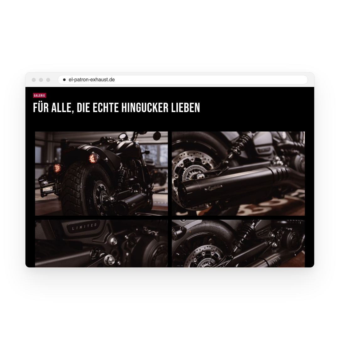 El Patrón Exhaust – Galerie