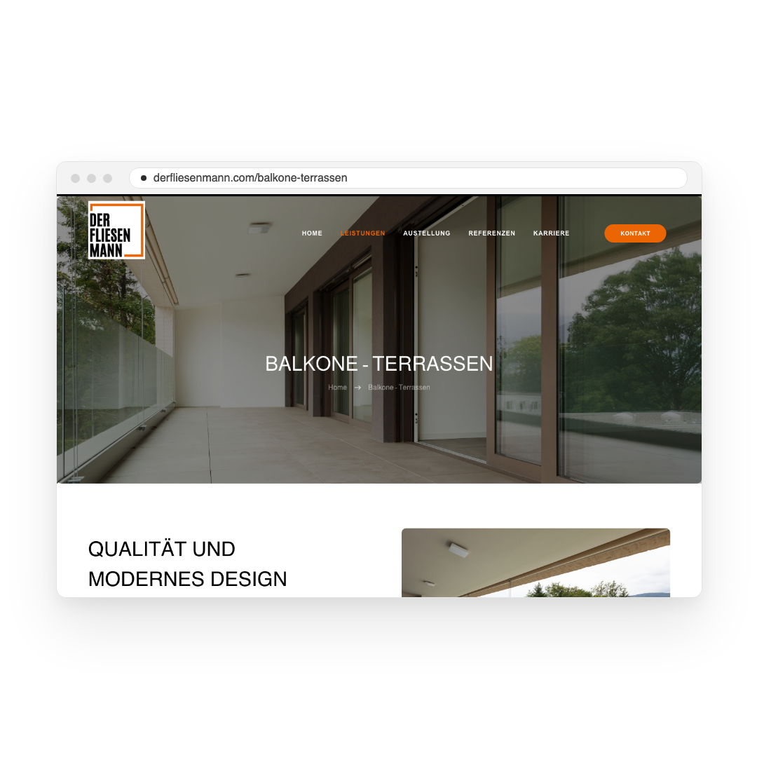 Der Fliesenmann – Balkone & Terrassen