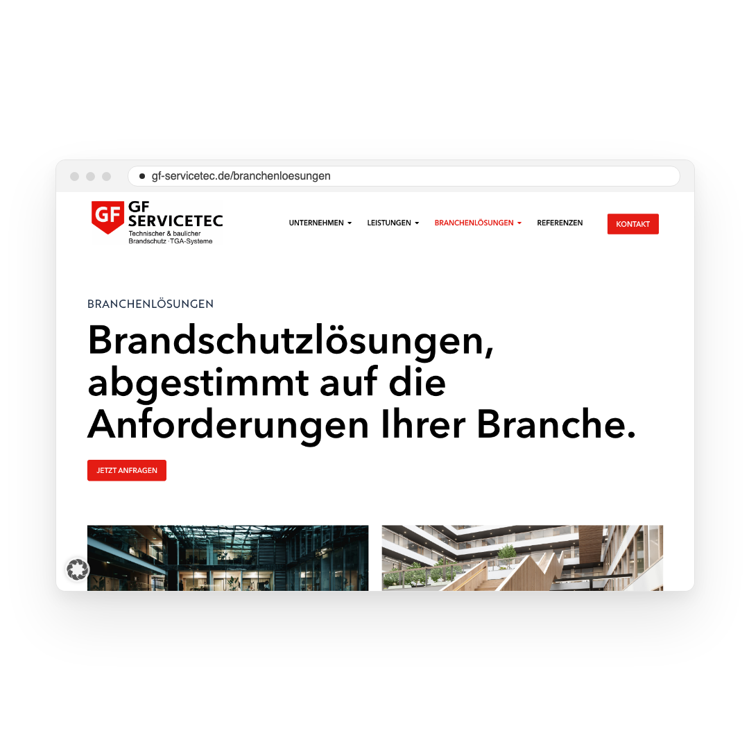 GF Servicetec – Branchenlösungen