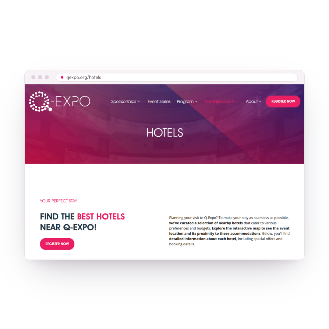 Q-Expo – Hotels & Übernachtung