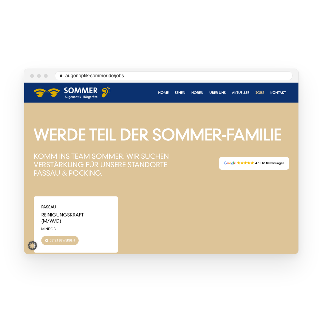 Augenoptik Sommer – Jobs
